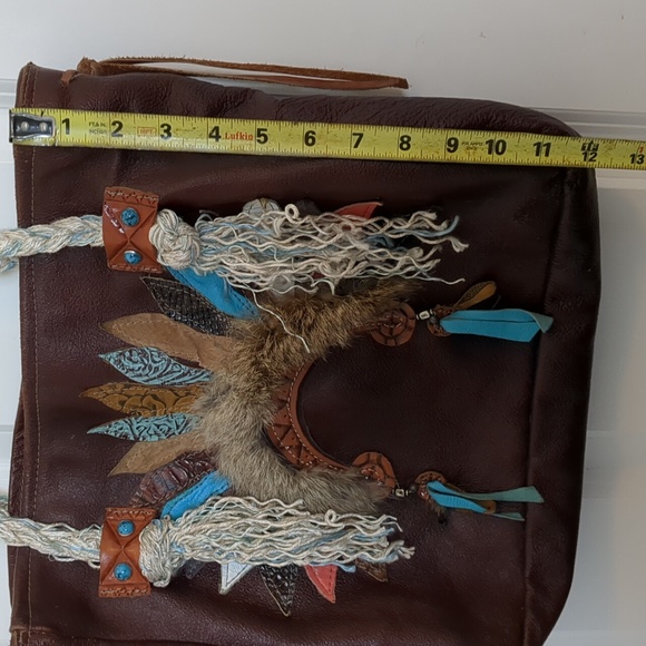 Custom Leather Purse with Headdress - Picture 6 of 7